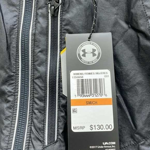 NWT Under Armour Storm Nylon Ultra Lightweight Water Repel Jacket Size Small - Picture 6 of 6
